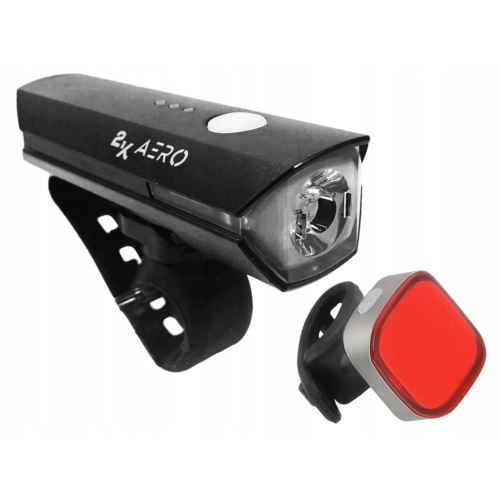 ZESTAW OŚWIETLENIA 2K AERO 550LM & SOLID 25LM USB