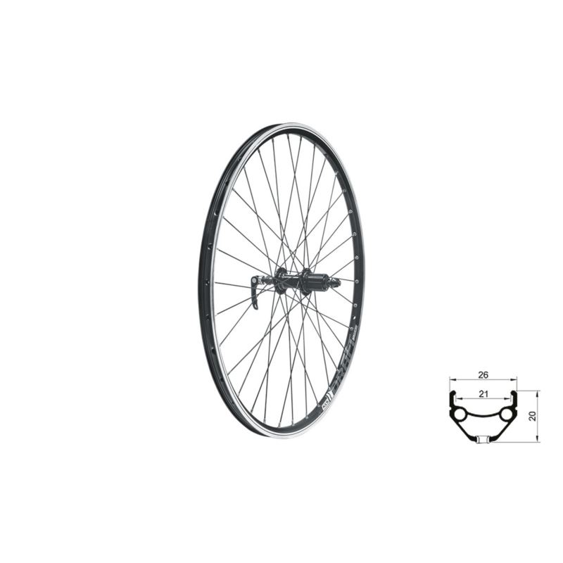 KOŁO TYŁ KLS DRAFT 28/29" V-BRAKE