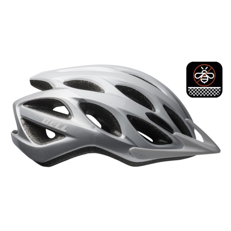 KASK BELL TRAVERSE GLOSS WHITE SILVER