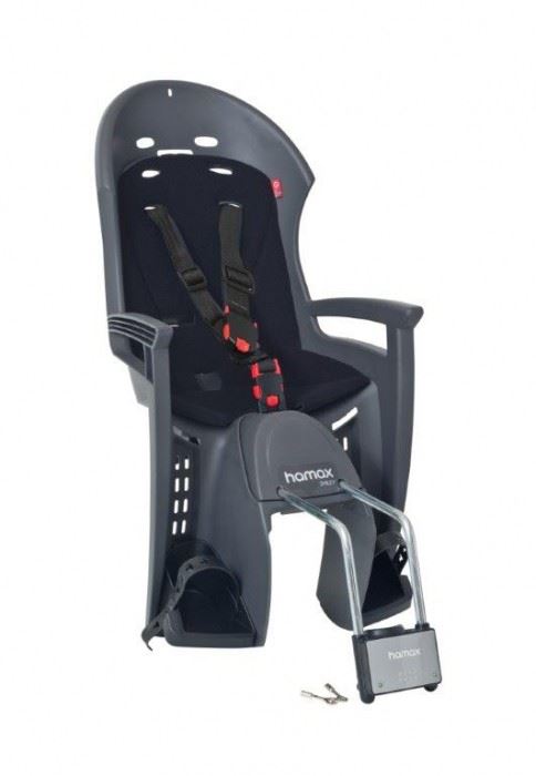 FOTELIK ROWEROWY HAMAX SMILEY GRAY BLACK