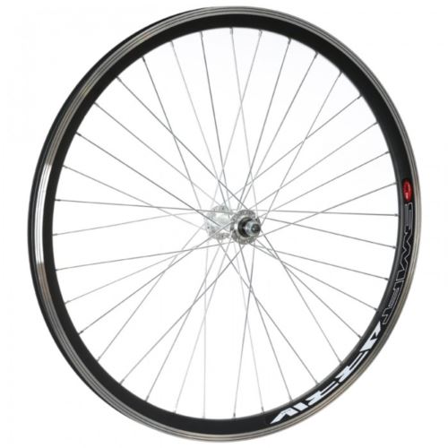 KOŁO PRZÓD 26" ALU STOŻEK NAKRĘTKA SILVER BLACK