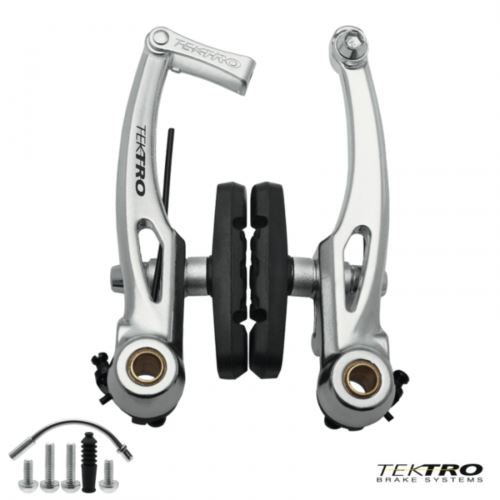SZCZĘKA HAMULCA TEKTRO V-BRAKE 855AL 110MM SILVER