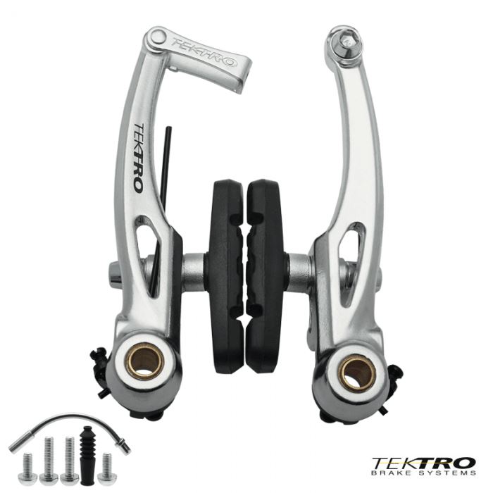 SZCZĘKA HAMULCA TEKTRO V-BRAKE 855AL 110MM SILVER