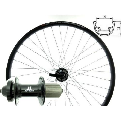 KOŁO TYŁ 29" P.JOYTECH KASETA QR CENTER LOCK BLACK