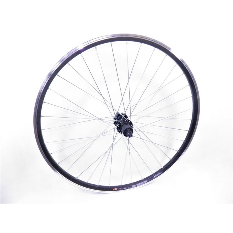 KOŁO TYŁ 28" BIKELAND KASETA V-BRAKE NAKRĘTKA BLCK
